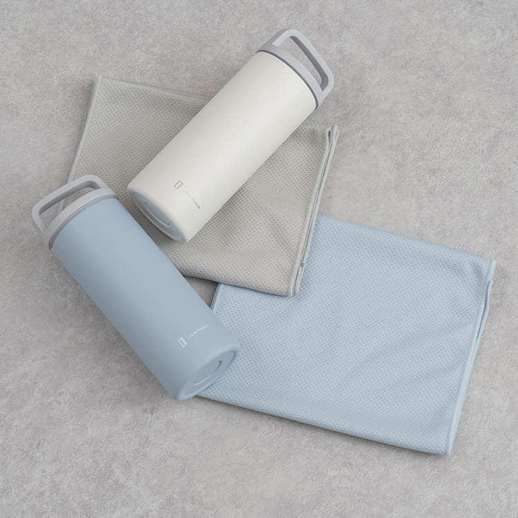 Life on Products ライフオンプロダクツ 氷タオルで瞬時に冷却×長時間キープ ヒヤシーナ ホワイト LCACL002