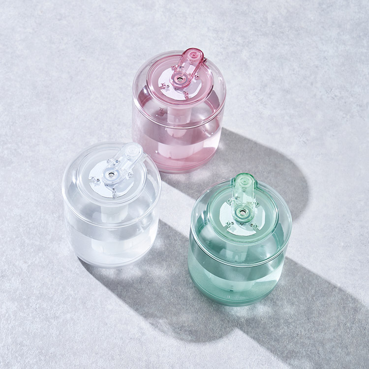 Life on Products ライフオンプロダクツ 充電式クリア加湿器 LEDライト付 ホワイト LCAHF005