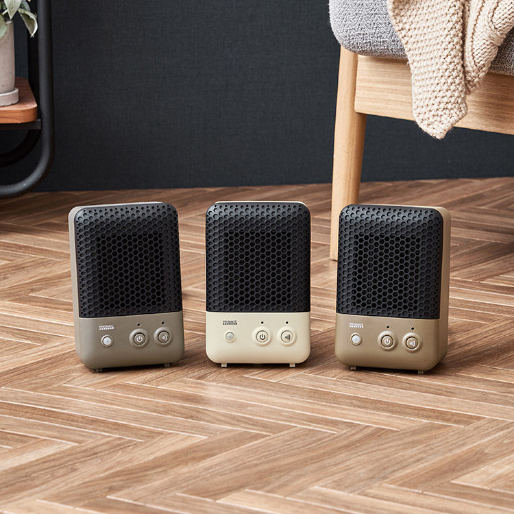 PRISMATE プリズメイト 人感センサー付 セラミックファンヒーター キャメル PR-WA023