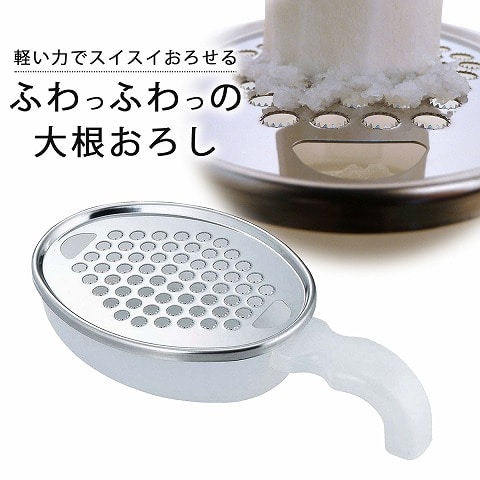 日本製 燕三条 おろし名人 すべらん ホワイト 下村企販