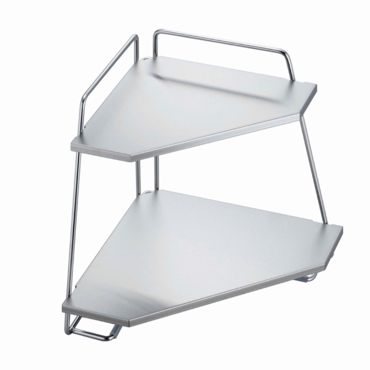 ステンレス プレートコンロコーナー ラック 2段