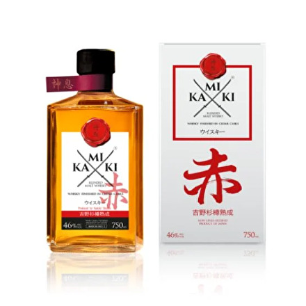 KAMIKI 赤 BLENDED MALT WHISKY 750ml 紙箱入り
