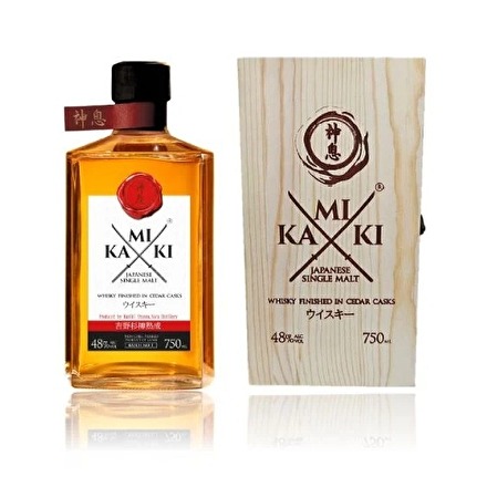 KAMIKI SINGLE MALT WHISKY 750ml 木箱入り