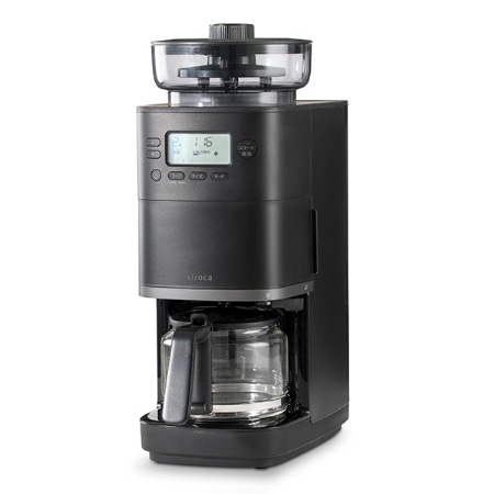 siroca コーン式全自動コーヒーメーカー カフェばこPRO CM-6C261(K) ブラック