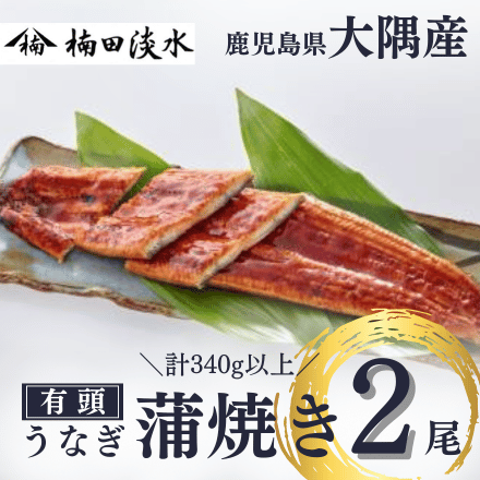 鹿児島県 楠田の極うなぎ 蒲焼き 2尾 (180g前後)