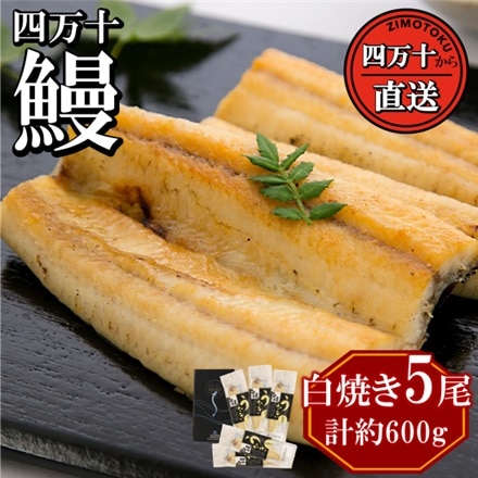 四万十うなぎの　国産 白焼き 5本セット