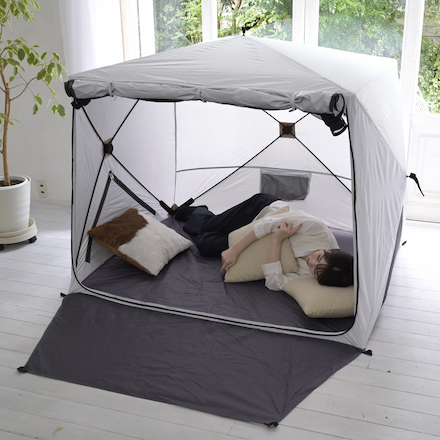 山善（YAMAZEN）傘みたいに広げるだけパッとサッとサンシェードPATC-150L(WH)(ホワイト)