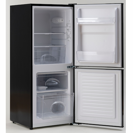 山善（YAMAZEN）2ドア冷蔵庫106L(冷蔵室73L/冷凍室33L)YFR-D111(B)(ブラック)
