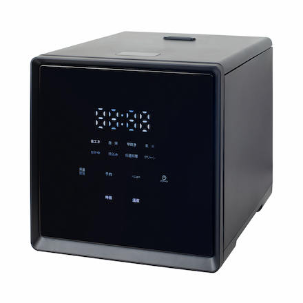 山善（YAMAZEN）炊飯器4合炊きキューブ型YJS-CM072(B)(ブラック)