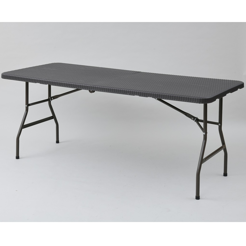 山善（YAMAZEN）アウトドアテーブル折り畳みHFT-1876(DBR)(ダークブラウン)