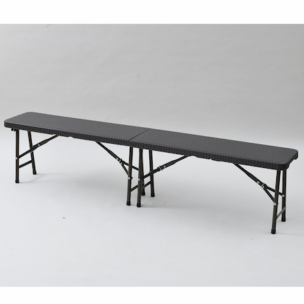 山善（YAMAZEN）ガーデンベンチ折りたたみHFB-1828(DBR)(ダークブラウン)