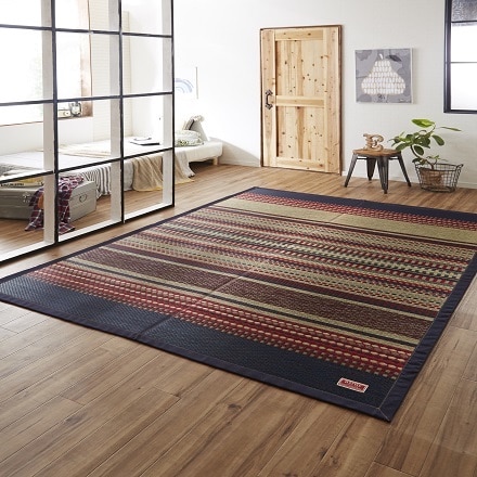 国産い草カイハラデニム使用い草ラグ ラルフ 140×200ｃｍ ブルー