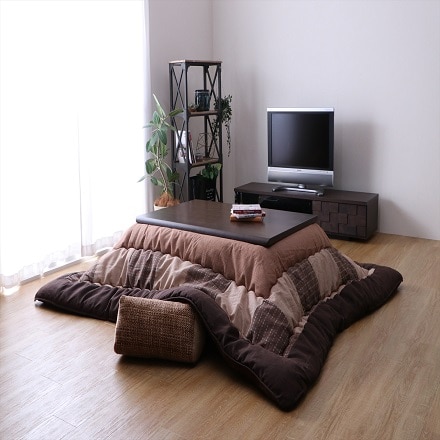 こたつ掛け布団「葉月」205×205ｃｍ ブラウン