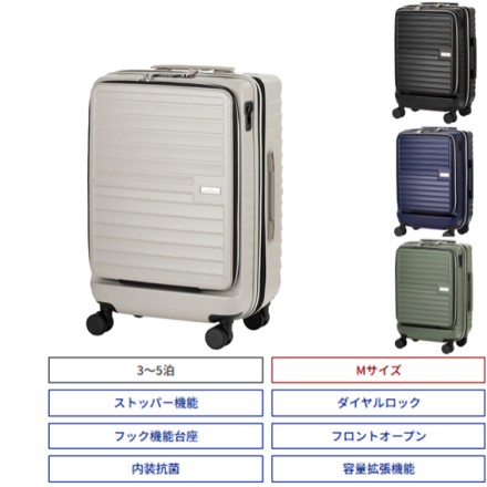 機内持込非対応 LEGEND WALKER 5208-54 Malibu Mサイズ ハードケース ネイビー