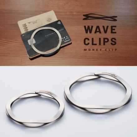 錆びにくい 挟みやすい マネークリップ ラージ