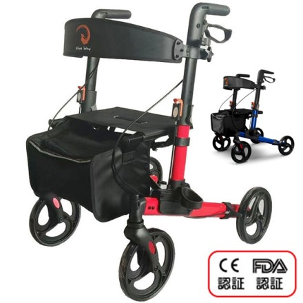 アルミ製折り畳み式 ライパットシルバーカー NEXT ブルー