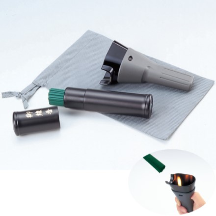 お墓参り3点セット 風よけライター お線香ケース ポーチ