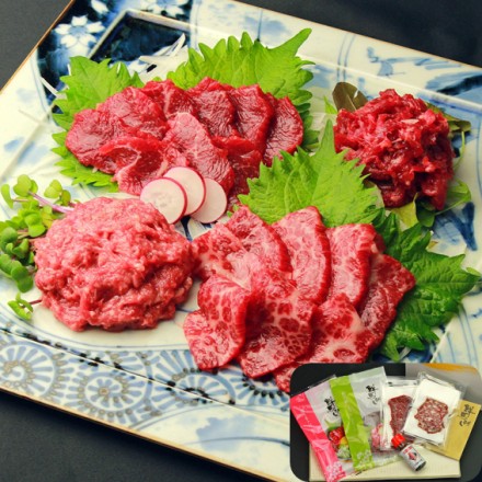 千興ファーム 鮮馬刺しバラエティｰ4種セット