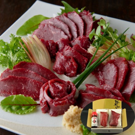 千興ファーム 国産馬刺し赤身セット 160g