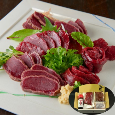 千興ファーム 馬刺し赤身タタキセット 160g