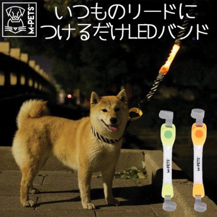 M-PETS FLASH LED BAND ORANGE