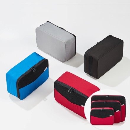 TRAVEL SENTRY パッキングキューブ 3個セット レッド