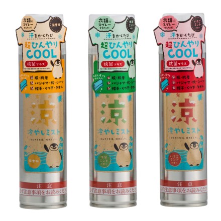 ミミ・アミィ布用冷やしミスト　3本セット　無香料＆いちごミント＆抹茶ミント