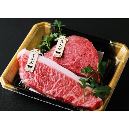 鹿児島県 国産 未経産牛 黒毛姫牛 A4ランク イチボ ランプステーキ 各120g