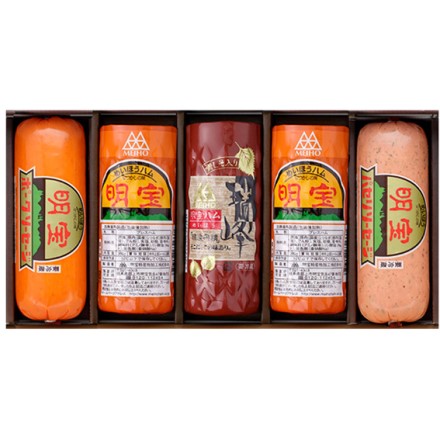 明宝ハム 5本セット 明宝ハム2本 瑞峰 ポークソーセージ パセリソーセージ 各1本