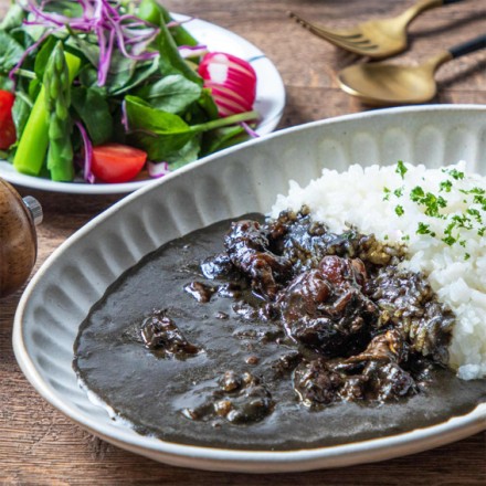 肉の野上 宮崎牛すじ濃厚黒カレー 4食