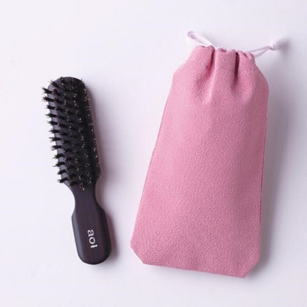 aoi 携帯用ヘアーブラシポーチ付き