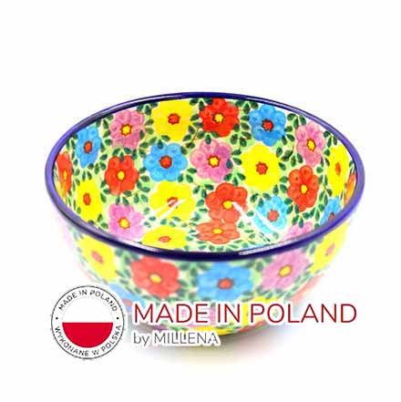 ポーリッシュポタリー ボウル D 13cm V 0.4L-U15 Millena ミレナ社