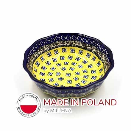 ポーリッシュポタリー ウェーブボウル D 12.5cm V 0.2L-99 Millena ミレナ社