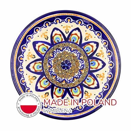 ポーリッシュポタリー デザートプレート D 17.5cm-U38 Millena ミレナ社