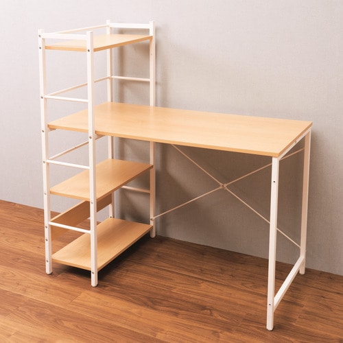 ヤマダオリジナル デスク 幅110cm シェルフ付 YDK600004NA110 ナチュラル