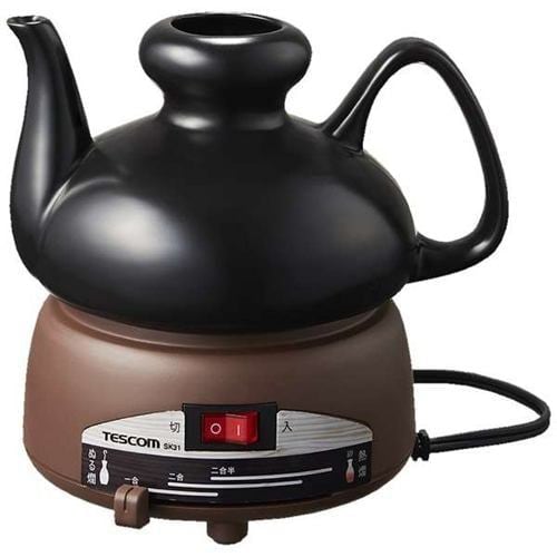 テスコム SK31 電気燗酒器 陶磁器徳利 無段階温度調節スライドレバー 2.5合450ml 卓上式