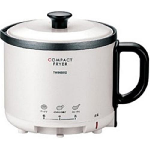 ツインバード TWINBIRD コンパクトフライヤー 0.5L パールホワイト EP4694PW