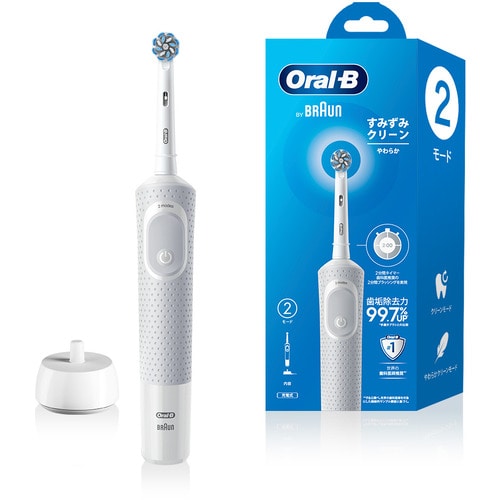 ブラウン 電動歯ブラシ スミズミクリーン Oral-B 0.398kg ホワイト D1004132WT
