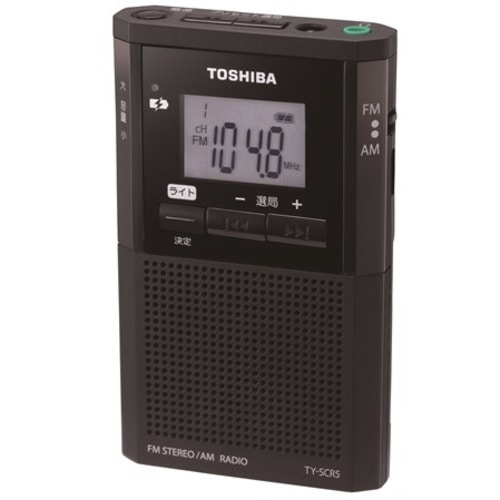東芝 ポケットラジオ ブラック TY-SCR5 K