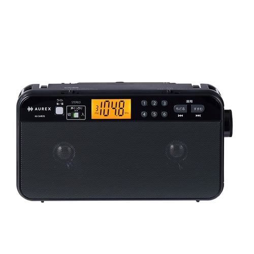 東芝 AX-SHR70(K) LEDライト付きホームラジオ 声くっきり機能搭載 高音質スピーカー おやすみタイマー付 ブラック