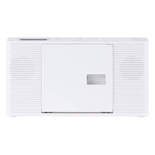 東芝 AX-CR40(W) CDラジオ 音質切替機能搭載 English(声くっきり)モード 縦型スリム ホワイト