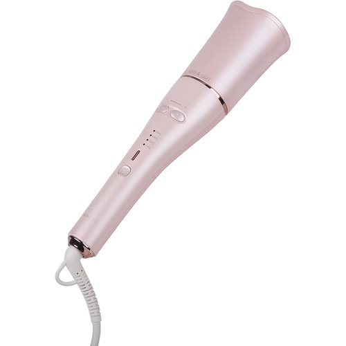 ＫＩＮＵＪＯ 自動巻きカールアイロン Ｓｐｉｎ＆ｃｕｒｌ 25mm SC023 ピンク