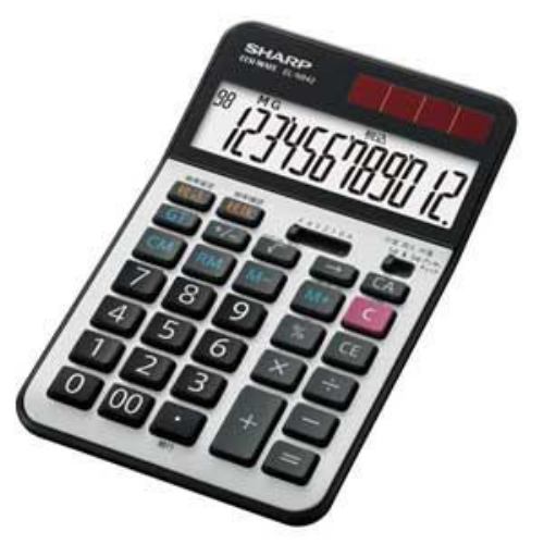 シャープ　実務電卓 ナイスサイズタイプ・12桁 EL‐N942‐X