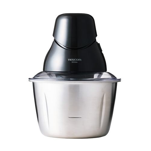 テスコム TFP25A-K フードプロセッサー 食洗器対応 軽量 1台5役 みじん切り器 氷も砕ける 洗いやすい 小型 安全ロック ブラック