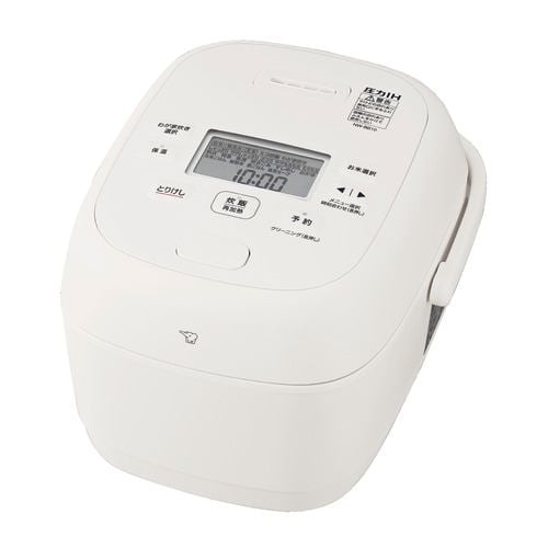 象印マホービン NW-BB10-WA 圧力IH炊飯ジャー 豪熱大火力 鉄器コート黒まる厚釜 5.5合炊き ホワイト