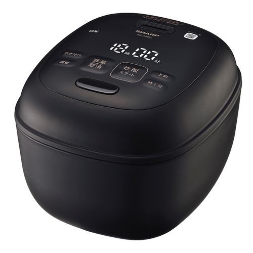 シャープ KSCS05J ジャー炊飯器 3mm厚釜＆球面炊き 3合炊き ブラック