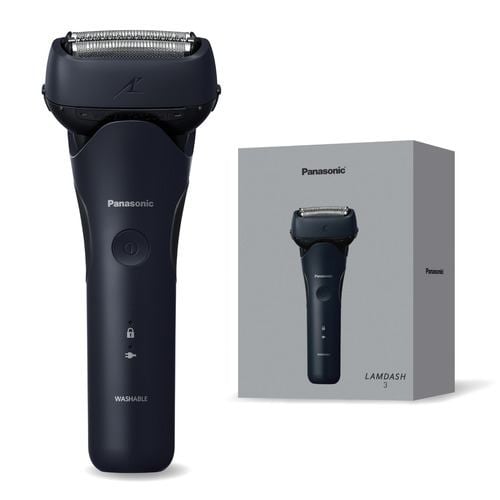 パナソニック ES-L322D-A ラムダッシュ 3枚刃 リニアモーター搭載 音波洗浄モード 防水 ダークネイビー