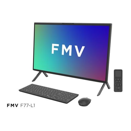 富士通 デスクトップPC FMV Desktop F FMVF77L1BA[27型 | WQHD | Ryzen AI 7 | 32GB | 1TB | Windows 11 Home | Office OP付 | ブラック]