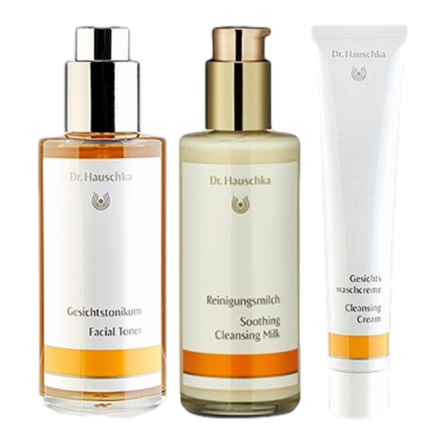 ドクター ハウシュカ フェイシャルトナー 100ml とクレンジングミルク 145ml とクレンズクリーム 50ml のセット