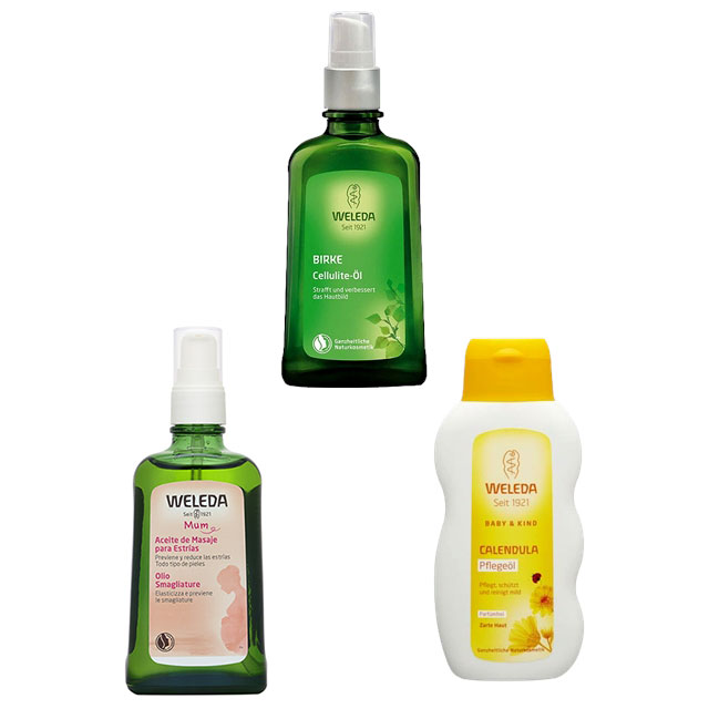 ヴェレダ ボディオイル 3種セット200ml+100mlx2カレンドラ ベビー+ホワイトバーチ+マザーズ